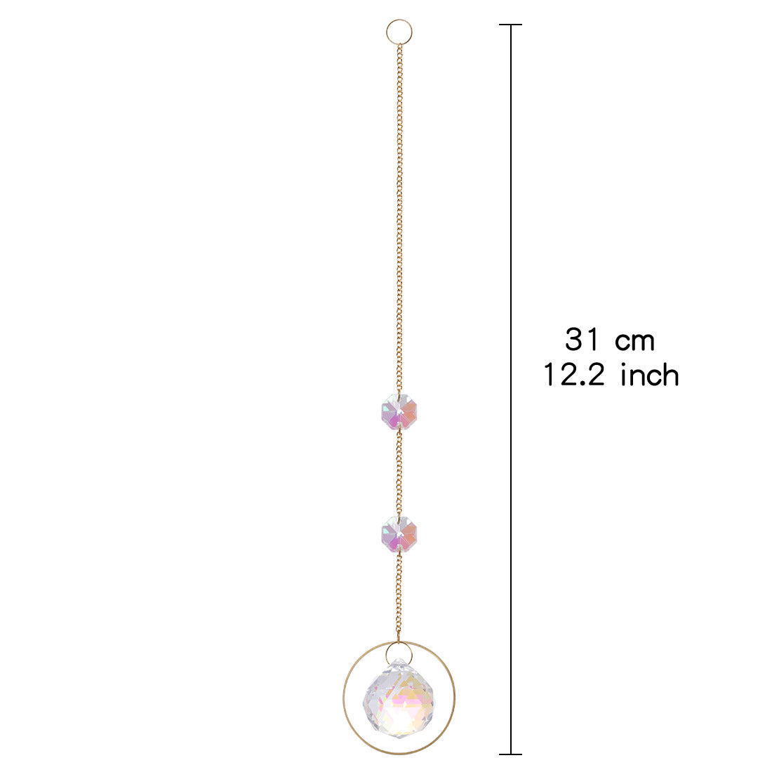 Celestial Crystal Sun Catcher – Boho Moon & Star Hanging Decor - StarMeez