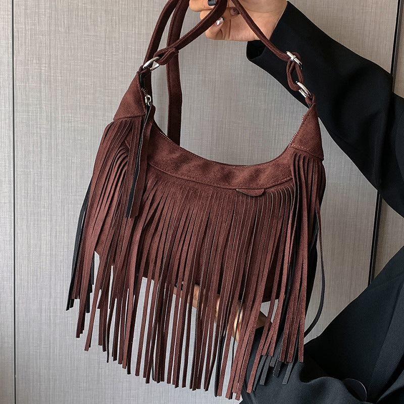 Fringe Vegan Messenger Bag – Free-Spirited & Timeless - StarMeez