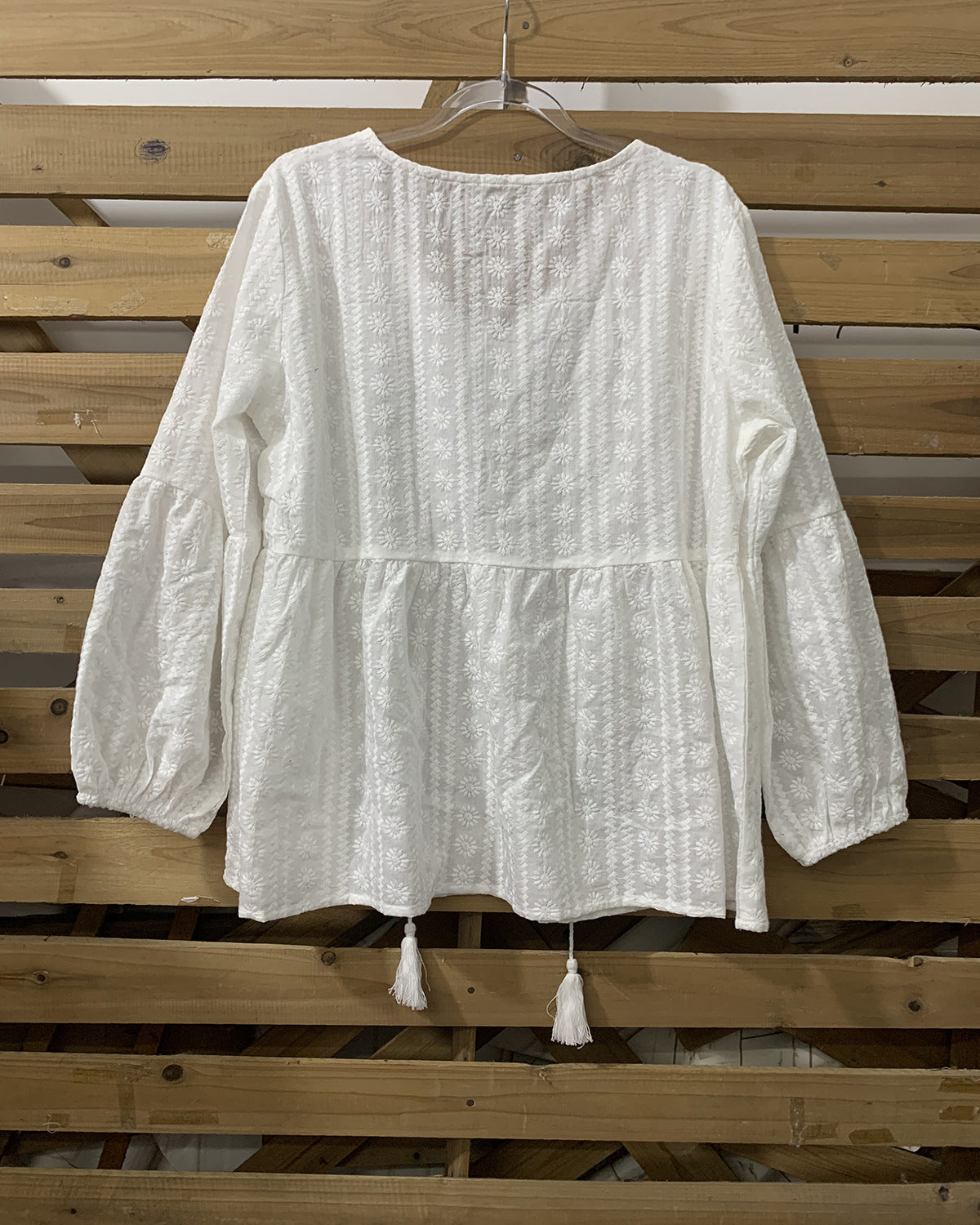 Embroidered Peasant Blouse – Chic & Timeless - StarMeez