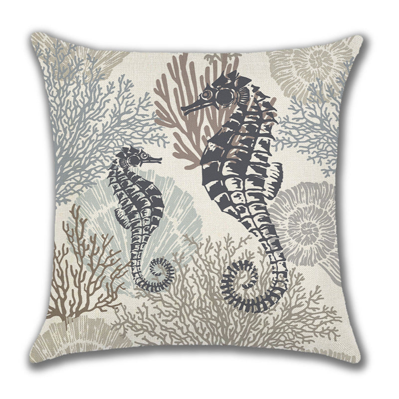 Coastal Linen Throw Pillow Covers – Nautical Elegance for Your Home - StarMeez