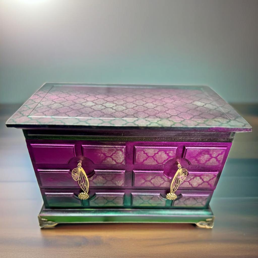 Violet Veil Enchantment Jewelry Box