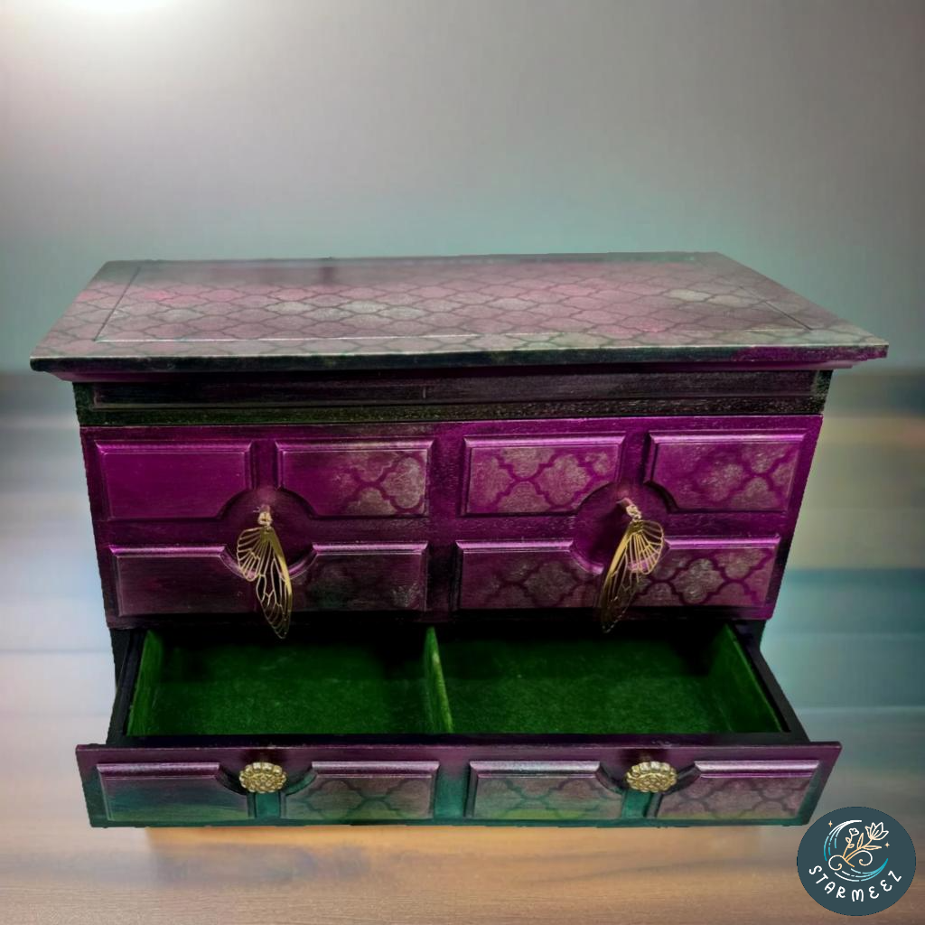 Violet Veil Enchantment Jewelry Box