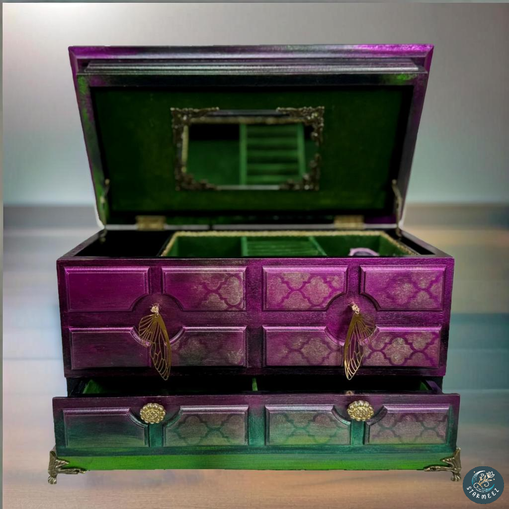 Violet Veil Enchantment Jewelry Box