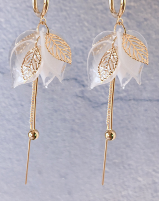 Ethereal Bloom Drop Earrings – Delicate, Dreamy & Lightweight - StarMeez