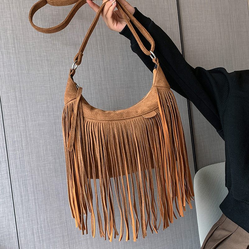 Fringe Vegan Messenger Bag – Free-Spirited & Timeless - StarMeez