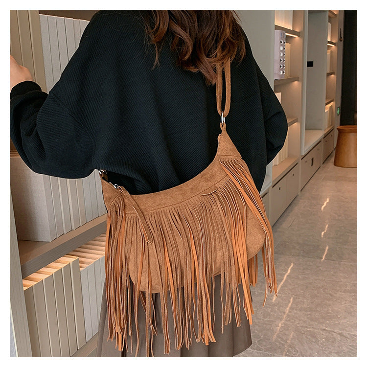 Fringe Vegan Messenger Bag – Free-Spirited & Timeless - StarMeez