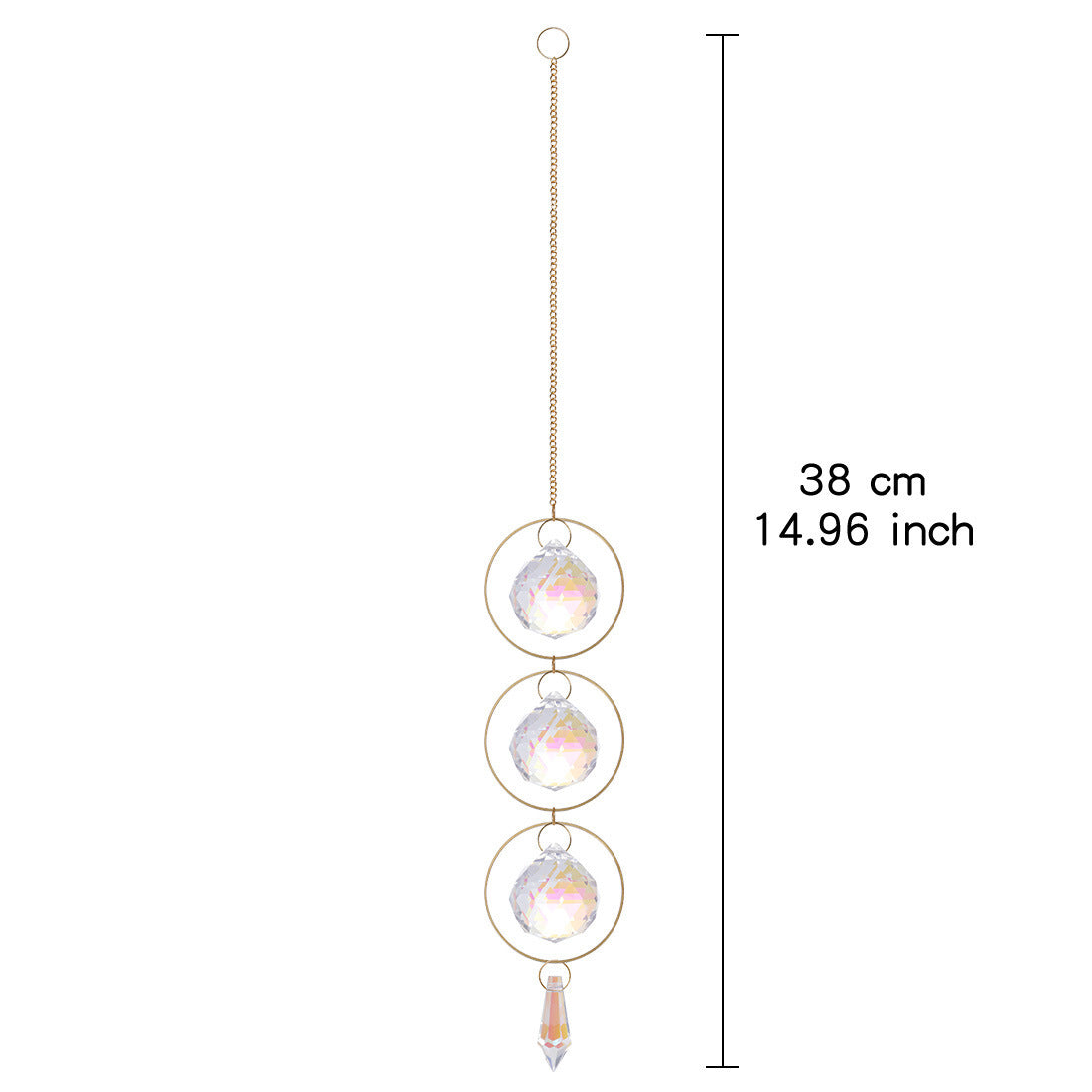 Celestial Crystal Sun Catcher – Boho Moon & Star Hanging Decor - StarMeez