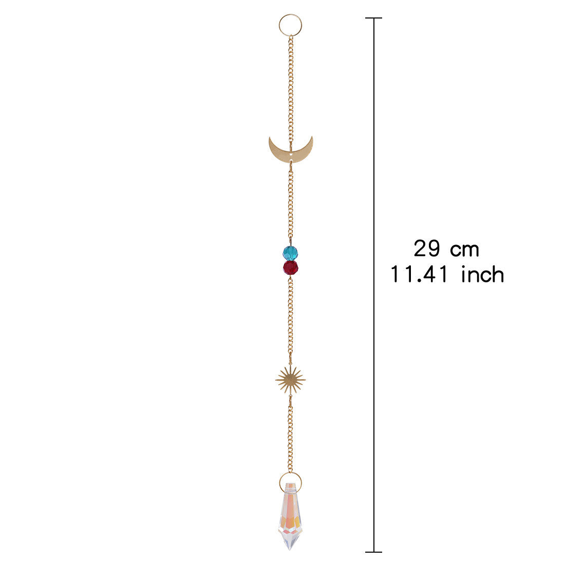 Celestial Crystal Sun Catcher – Boho Moon & Star Hanging Decor - StarMeez