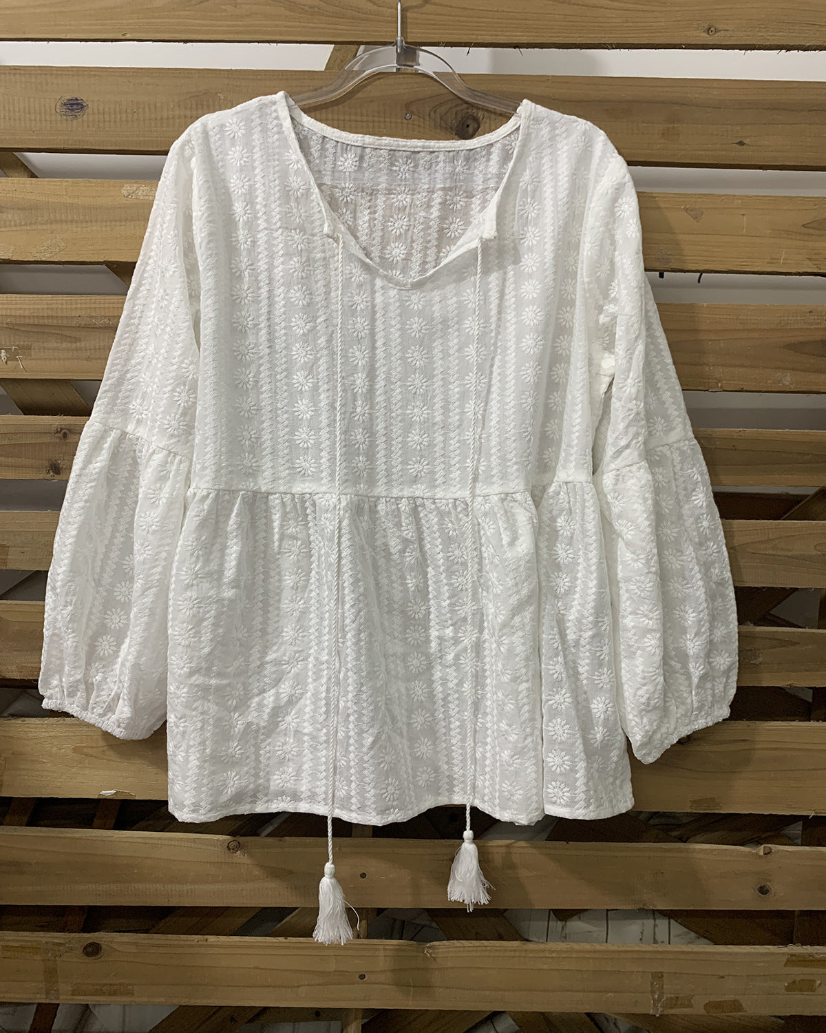 Embroidered Peasant Blouse – Chic & Timeless - StarMeez